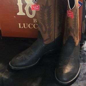 Tony Lama cowboy boot.